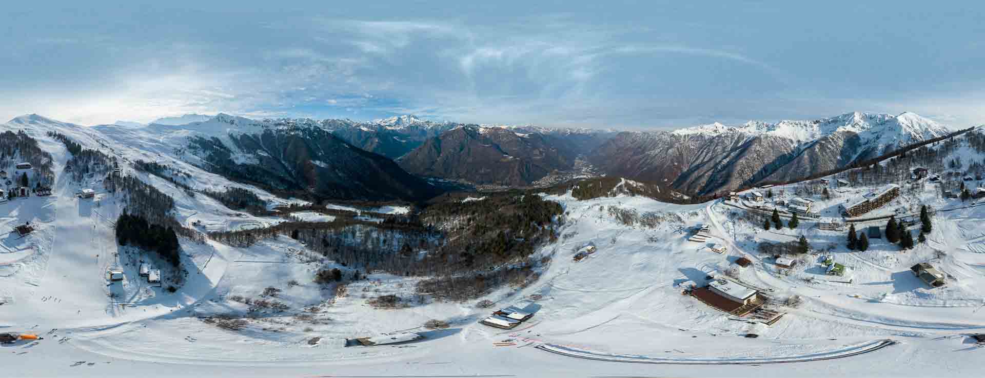 virtual tour 360 foto panoramiche impianti sciistici sportivi
